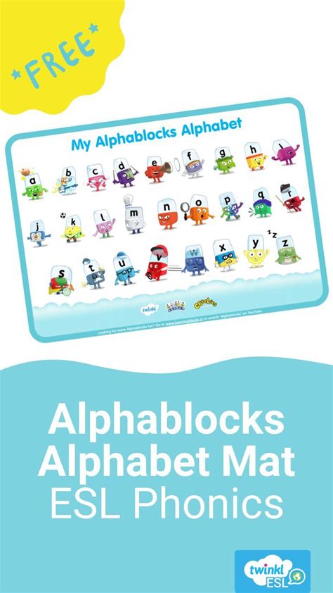 Free alphablocks alphabet mat – Artofit