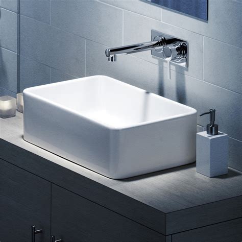 Caroma White Cube Over Counter Basin Bunnings Warehouse