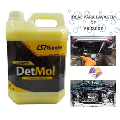 Shampoo Det Mol Lava Moto Concentrado Lts Sandet Escorrega O Pre O