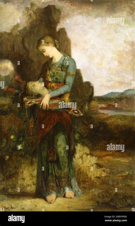 After Gustave Moreau Jeune fille de Thrace portant la tête d Orphée