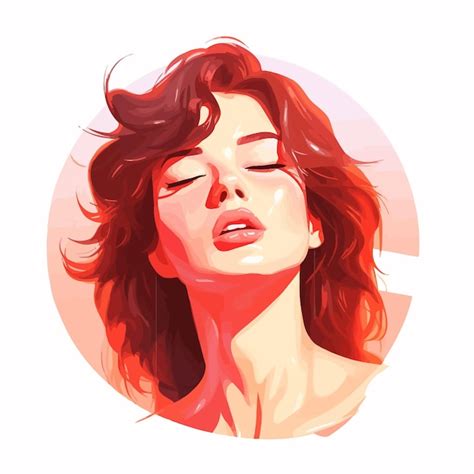 Premium Vector Trouble Of Skin Red Face Hot Flashes Woman