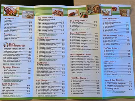 Menu At Maxims Fast Food Lisburn