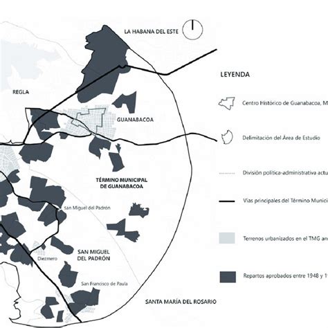 El Término Municipal de Guanabacoa y las áreas urbanizadas en su