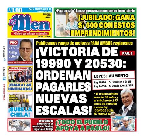 Portada Diario El Men El Men