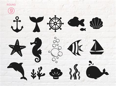 Sea Animals Svg Sea Creature Svg Png Dxf Eps Pdf Etsy