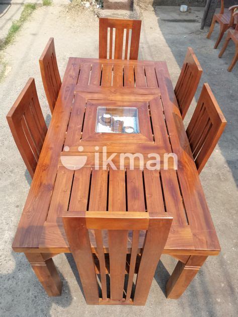 Teak Heavy Dining Table With Chairs Code For Sale Kaduwela