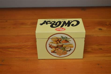 Vintage CW Post Cereal Recipe Box Advertising Metal Recipe Box - Etsy