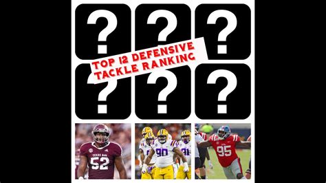 Top Defensive Tackle In Nfl Draft Position Ranking Youtube