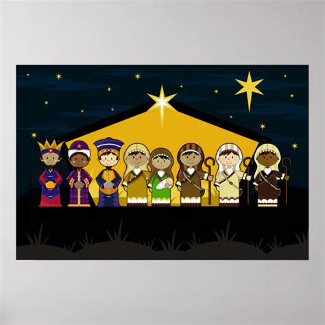 Nativity Characters Poster | Zazzle