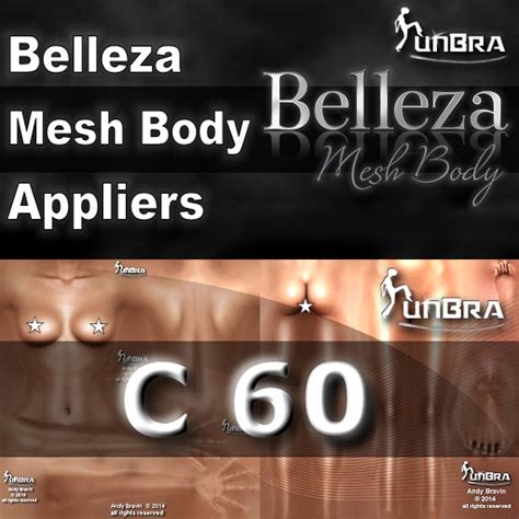 Second Life Marketplace Unbra Belleza Mesh Body Applier C60 Bom