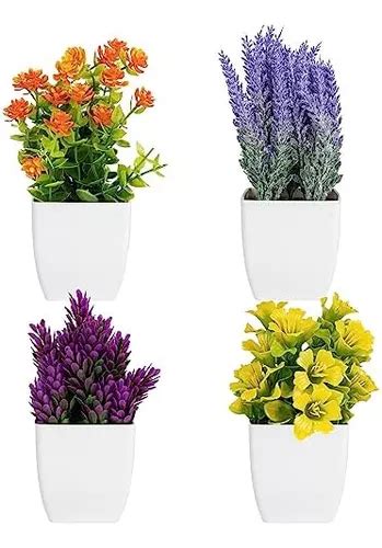 4 Unidades De Plantas Falsas Flores Falsas Plantas Artifici