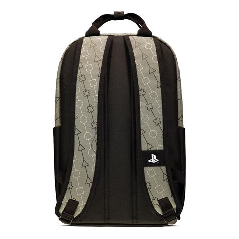 Sony Playstation Symbols All Over Print Backpack Unisex Greyblack