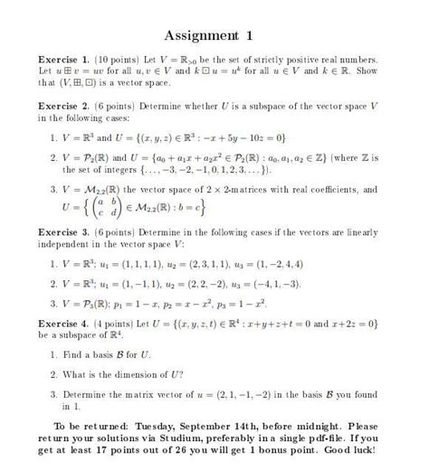 Solved Exercise Points Let V R Be The Set Of Chegg