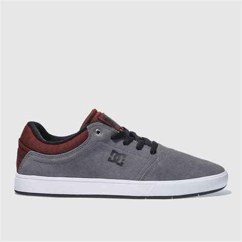 Mens Grey Dc Shoes Crisis Trainers Schuh