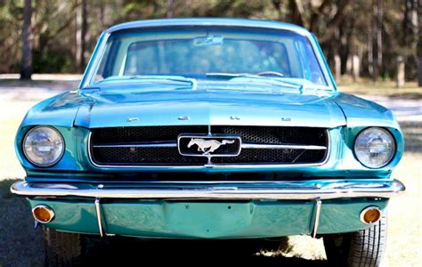 Twilight Turquoise Blue 1965 Ford Mustang Hardtop