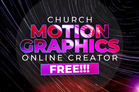 Creador en línea de Church Motion Graphics Gratis