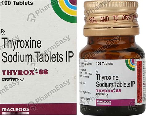 Thyrox 88 Mcg Tablet 100 Uses Side Effects Price And Dosage Pharmeasy