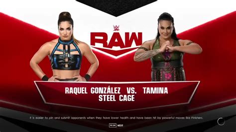 Wwe2k22 Raquel Vs Tamina Steel Cage Match Gameplay And News Hindi