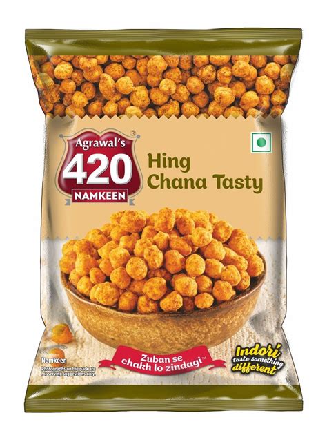 Agrawal S 420 Solid Hing Chana Tasty Namkeen Packaging Size 100 Grams