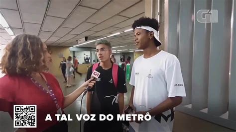 Vídeo G1 no BDDF Quem é a voz do metrô no DF Passageiros reagem ao