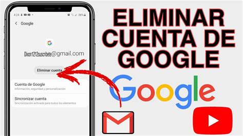 Cómo eliminar una cuenta de Google de un dispositivo