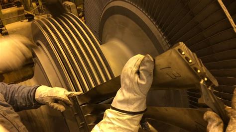 Onsite Steam Turbine Blade Installation Youtube