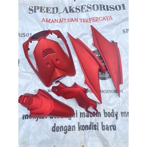 Jual Full Body Halus Honda Beat Karbu Merah Doff Dan Hitam Doff Custom