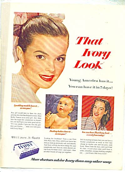 1950s Ivory Soap Ad Sparkling Models Alice Kelley Ivory Soap ~ Ivory Snow At Miss Pack Ratz