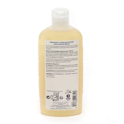 Natessance Huile Damande Douce Soin Hydratant 100 Naturel