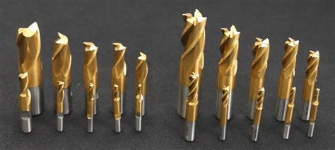 Brand New Pc Tin Coated Double End Mill Set Flutes Cnc