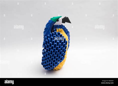 3D origami bird parrot Stock Photo - Alamy