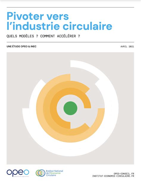 Pivoter Vers L Industrie Circulaire Institut National De L Conomie