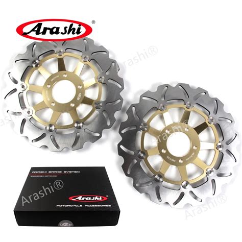 Arashi 1 Pair For SUZUKI GSX R 1100 1989 1990 Front Brake Disc Rotors