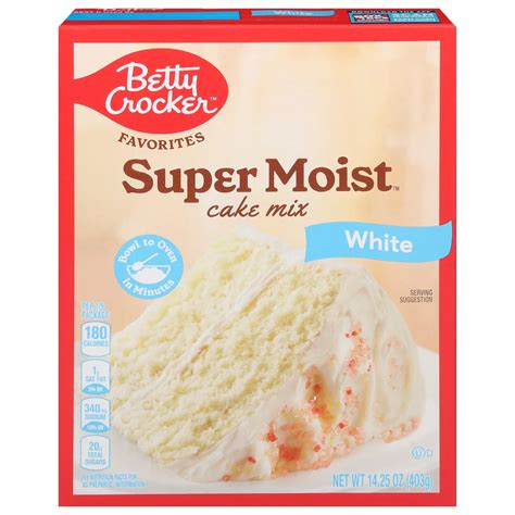 Betty Crocker Supermoist White Cake Mix Instructions