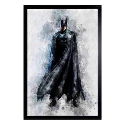 Quadros Decorativos Batman Em Aquarela Super Her I Em Promo O Na