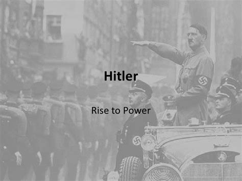 Hitler's Rise to Power