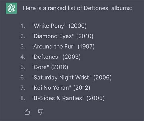 Every Deftones Album And Songs Ranked By An Ai Rdeftones