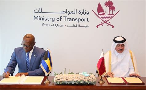 Minister, Bahamian Deputy Prime Minister Sign Air Services Agreement ...