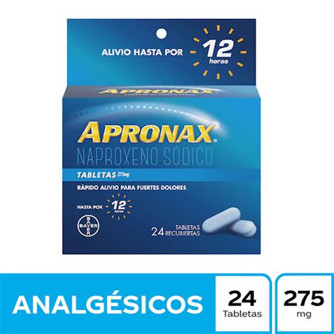 Apronax Naproxeno Sódico 275 mg Bayer Caja x 24 Tabletas