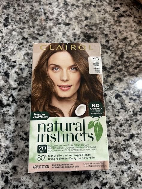 Clairol Natural Instincts Light Golden Brown 6g Hair Color Ebay