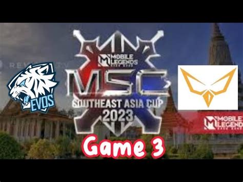 Evos Legends Vs Fenix Esports Msc Group Stage Day Game Youtube