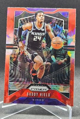 Buddy Hield Panini Prizm Red Cracked Ice Sacramento Kings