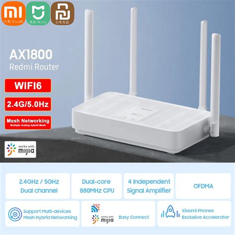 Xiaomi Enrutador Redmi Ax Wifi Mesh Wifi Gigabit G Ghz