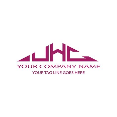 uhc letter logo creative design  vector graphic  vector art