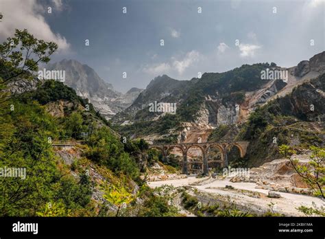 The Landscape Of The Quarries And The Bridge Of Fantiscritti The