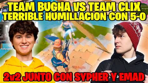 EL TEAM CLIX HUMILLA AL TEAM BUGHA EN UN 2v2 EN CREATIVO CON EMAD Y