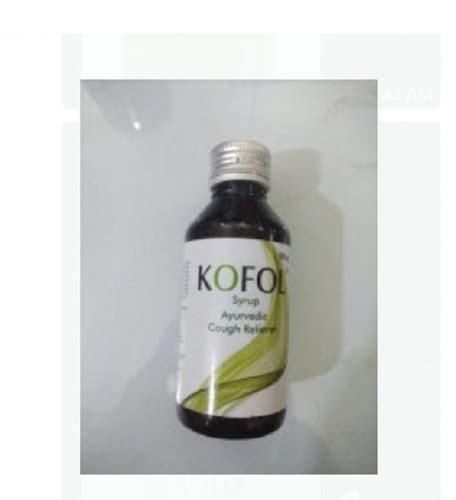 Syrup Kofol Ayurvedic Cough Syrup Pack Of 100 Ml Use For Cold Cough At