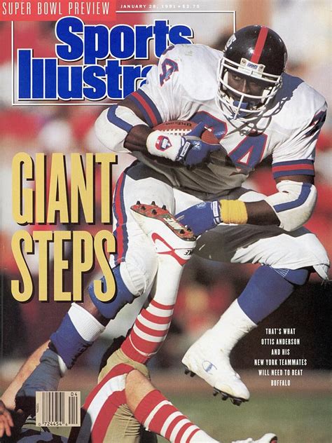 New York Giants Ottis Anderson 1991 Nfc Championship Sports