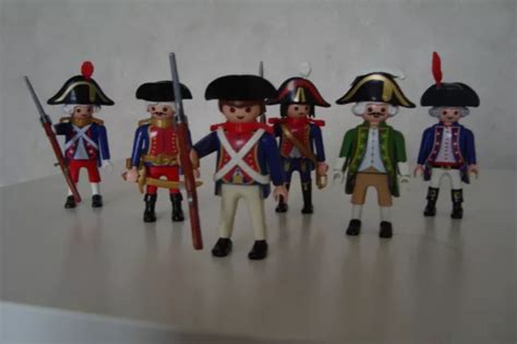 PLAYMOBIL SOLDATS de la période napoléonienne Lot de 6 personnages