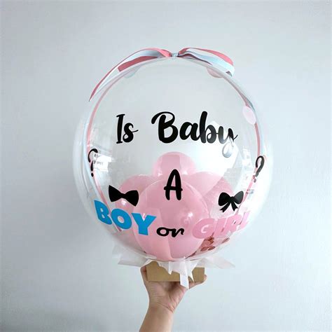 No Mess Gender Reveal Balloon On Box Hobbies Toys Stationery